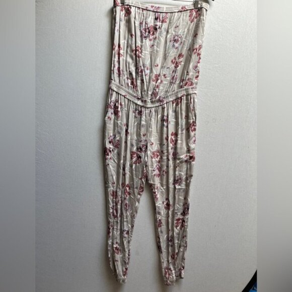 Talula Aritzia floral strapless jumpsuit Sz M - Picture 5 of 11